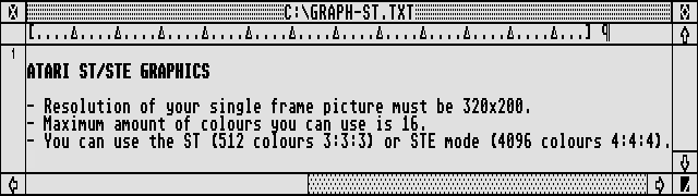 ST Graphics compo rules