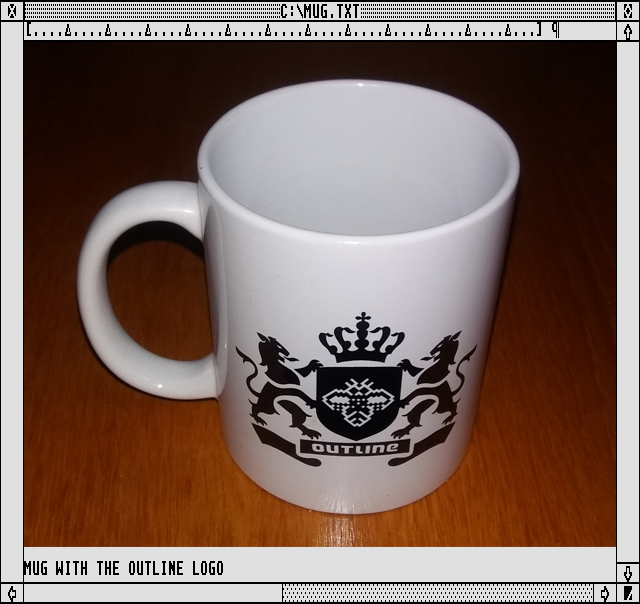 Mug with the Outline logo